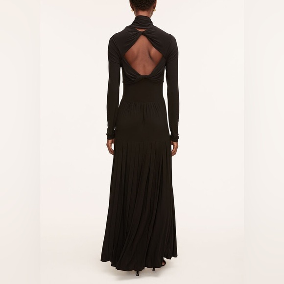 Pleated Mock Neck Dress - Picture 3 of 12